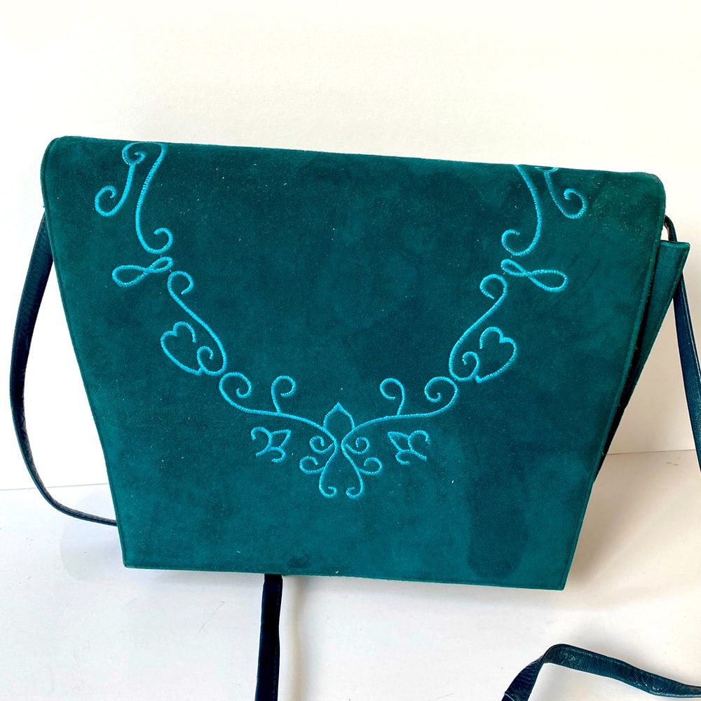 Vintage Frenchy of California suede shoulder bag